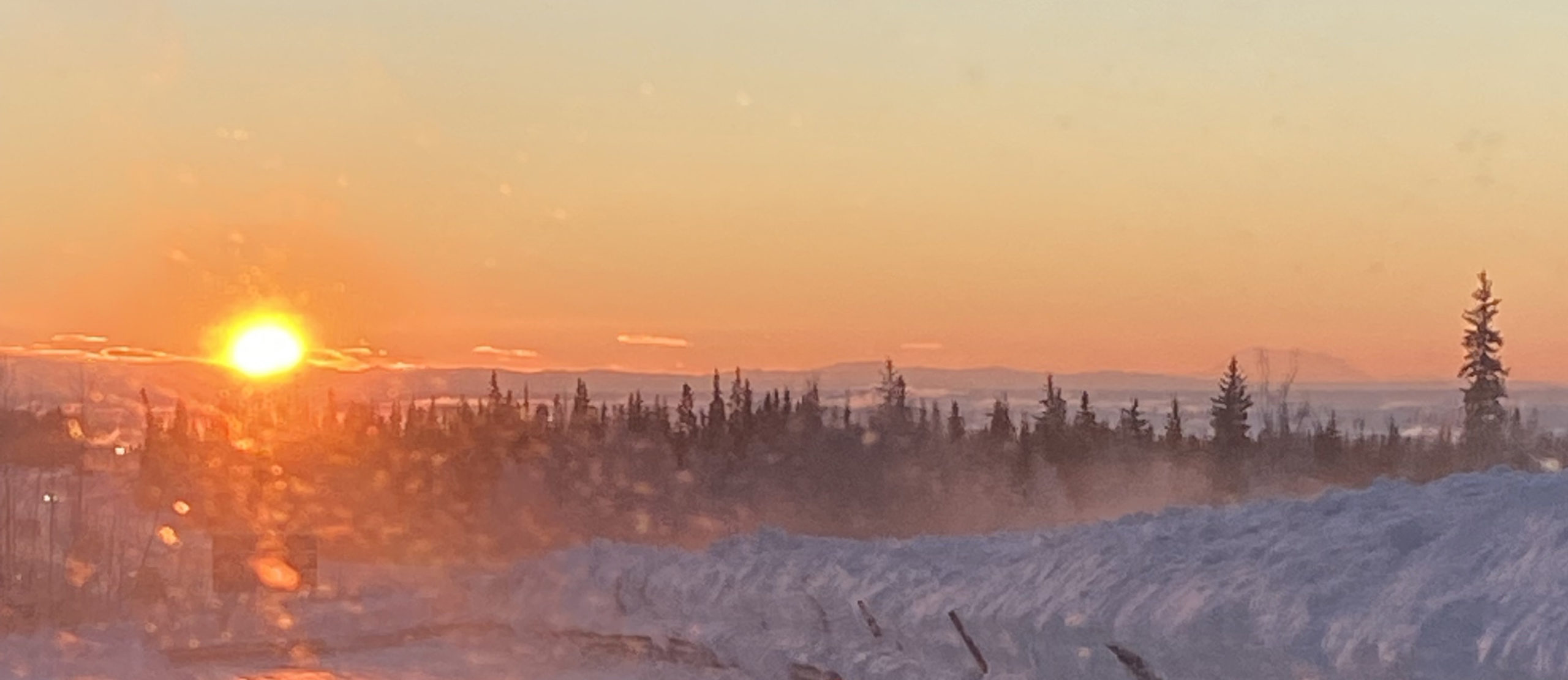 Sunset over Fairbanks